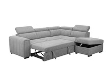 Load image into Gallery viewer, ODELIA FAB SOFA BED+RHF CHAISE+OTTO