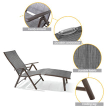Load image into Gallery viewer, All Weather Aluminum Patio Lounge Chair 2 PCS Additional View 4