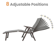 Load image into Gallery viewer, All Weather Aluminum Patio Lounge Chair 2 PCS Additional View 5