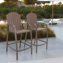Load image into Gallery viewer, Aluminum Frame & Polywood 2PCS Bar Stools