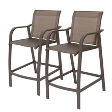 Load image into Gallery viewer, Aluminum Frame & Textilene 2PC Bar Stools Additional View 1
