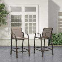 Load image into Gallery viewer, Aluminum Frame & Textilene 2PC Bar Stools Additional View 3