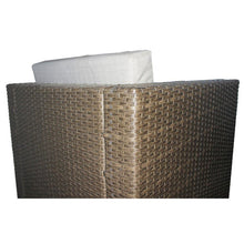 Load image into Gallery viewer, Donnell 5PC Outdoor Sofa Set Brown with Cream Cushions Additional View 3