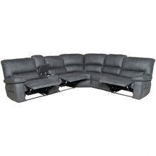 Load image into Gallery viewer, Jersey Corner Set with 3 Recliners In Luxe Rhino