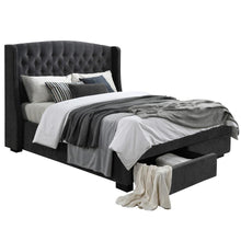 Load image into Gallery viewer, Warner Fabric Bed with 2 Draws Additional View 1