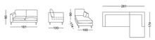 Load image into Gallery viewer, Lorne 3 Seater Chaise

