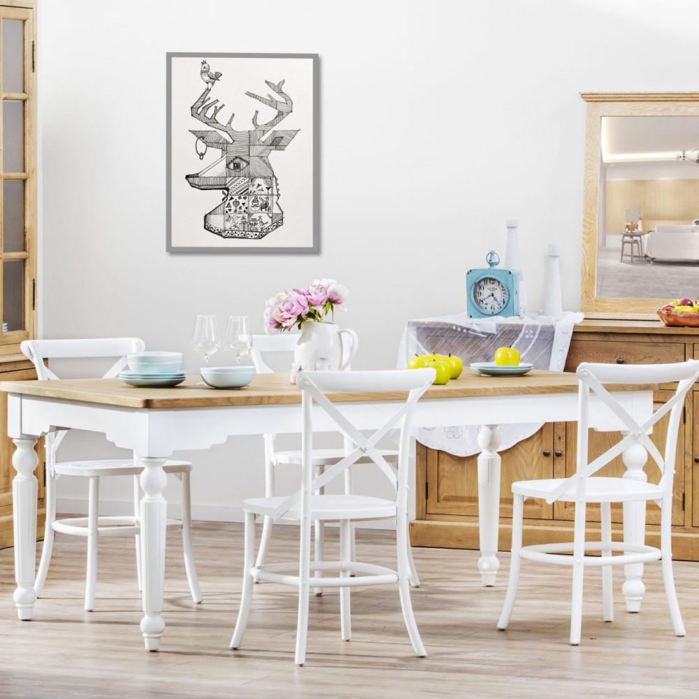 5 Piece Perrin Oak Dining Setting