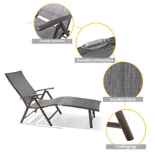 Load image into Gallery viewer, All Weather Aluminum Patio Lounge Chair 2 PCS Additional View 4
