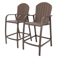 Load image into Gallery viewer, Aluminum Frame &amp; Polywood 2PCS Bar Stools Additional View 2
