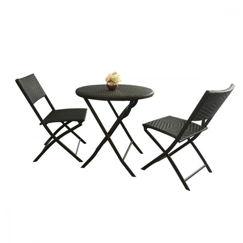 Garden 3-Piece Foldable Table and Chair Set