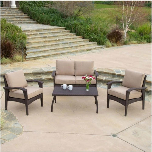 Honolulu Outdoor Sun Lounger 4 Piece