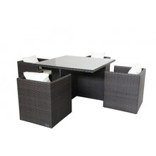 Load image into Gallery viewer, Outdoor Premium Comfort 5 Piece Dining Setting
