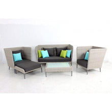 Load image into Gallery viewer, Outdoor Turquoise Sofa Lounge Set 5PC Additional View 1
