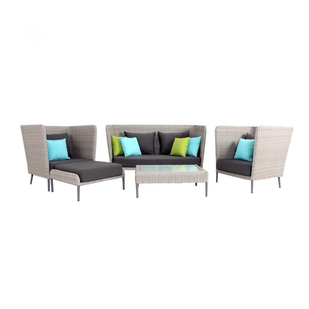 Outdoor Turquoise Sofa Lounge Set 5PC