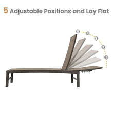 Load image into Gallery viewer, Patio Adjustable Outdoor Lounge Chair 2PC Additional View 3
