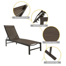 Load image into Gallery viewer, Patio Adjustable Outdoor Lounge Chair 2PC Additional View 4
