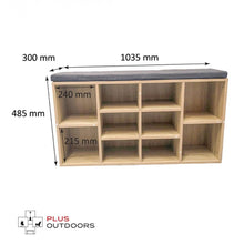 Load image into Gallery viewer, Shoe Cabinet Organiser Shelf Cupboard Wood Additional View 2
