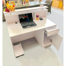 Load image into Gallery viewer, Small White Reception Desk Counter 1.2M
