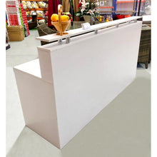 Load image into Gallery viewer, White Reception Desk Counter 2M Additional View 1
